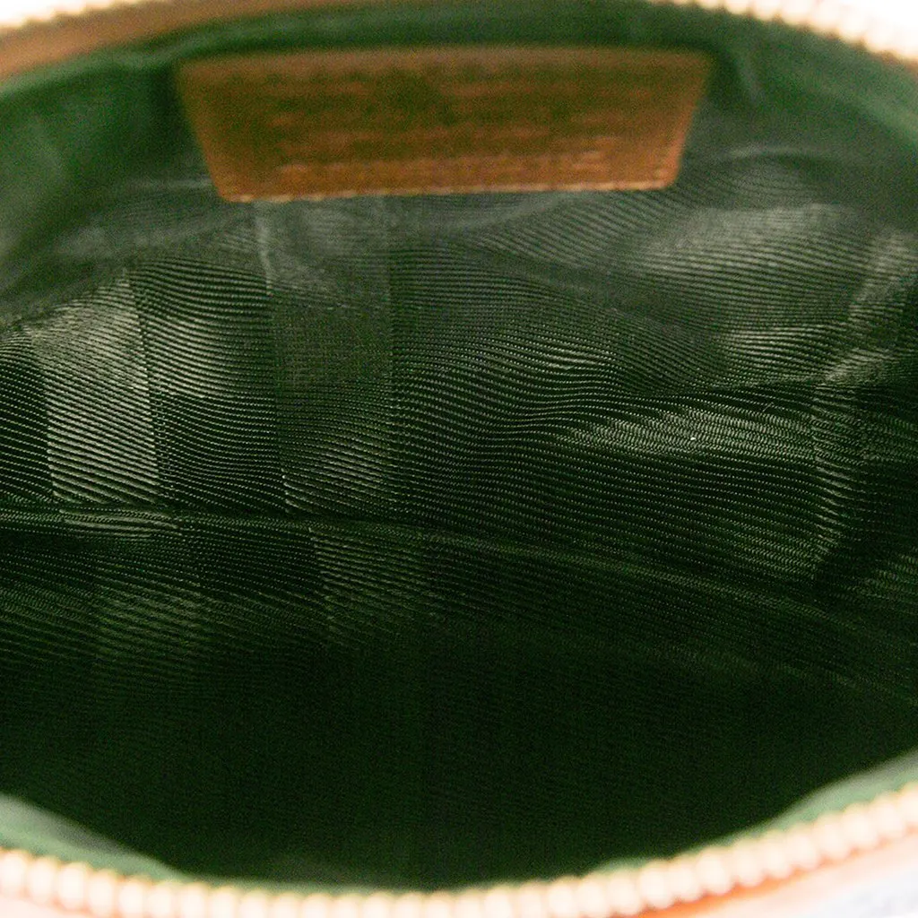 Burberry Quilted Denim Cosmetic Pouch Blue Denim Very good - Model View