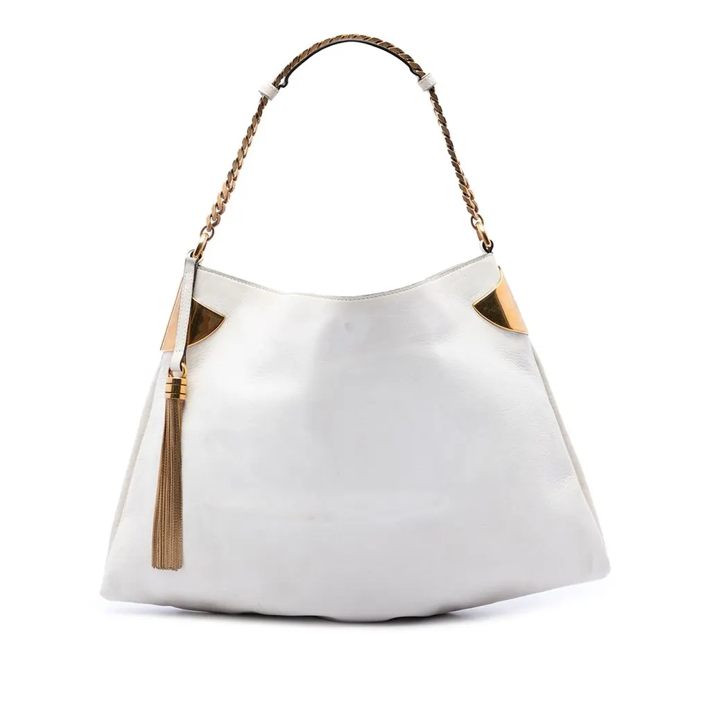 Gucci متوسطة جلد 1970 حقيبة هوبو