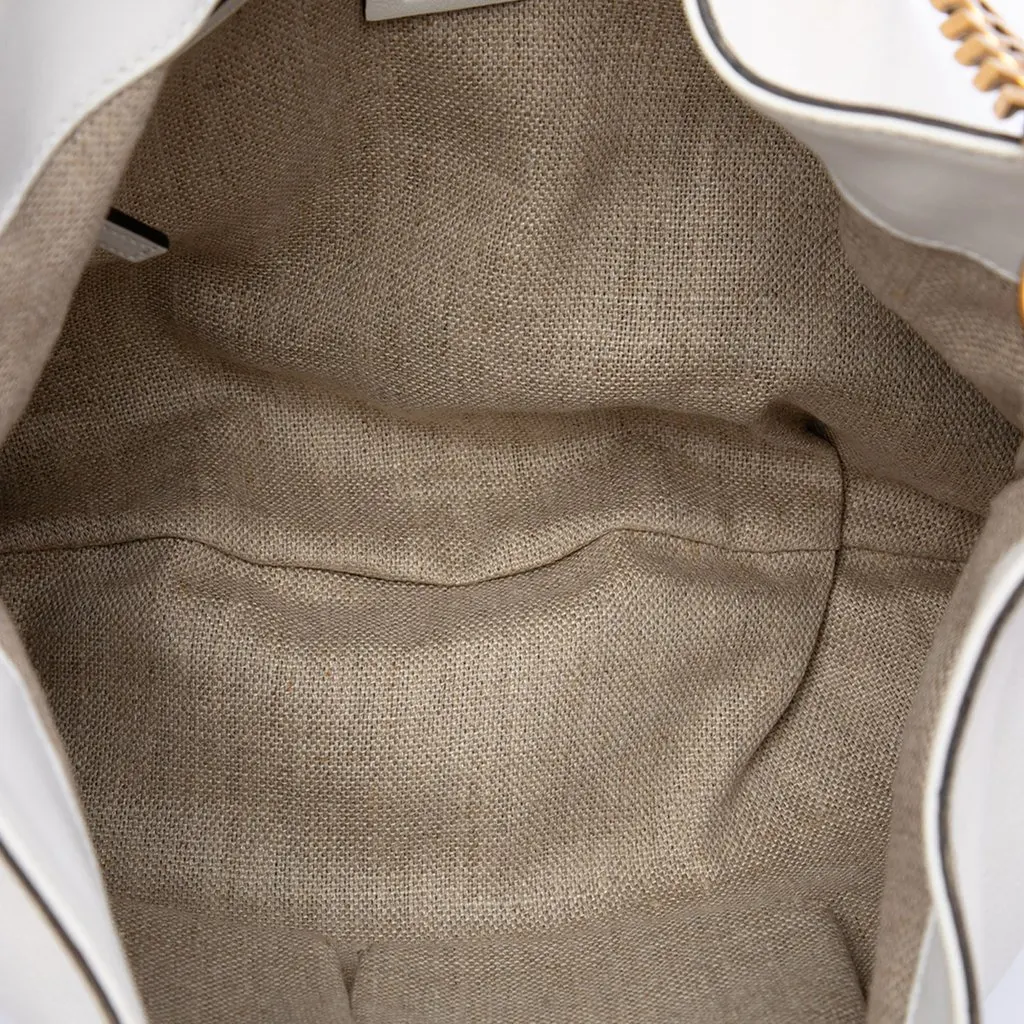 Gucci Medium Leather 1970 Hobo White Leather Very good - Model View