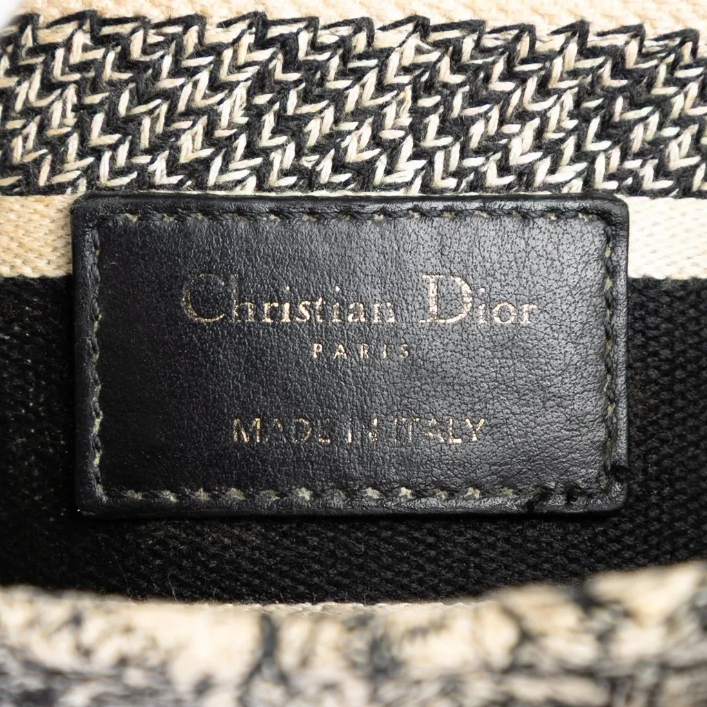 Dior Medium Embroidered Canvas Zodiac Lady D Lite White Very good - Box View