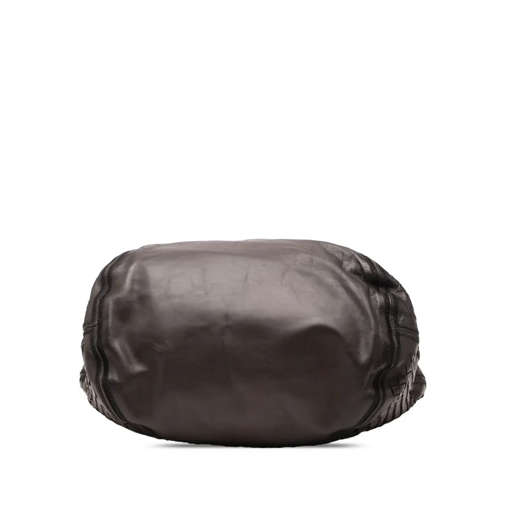 Bottega Veneta Nappa Intrecciato Travel Bag Brown Leather Very good - Inside View