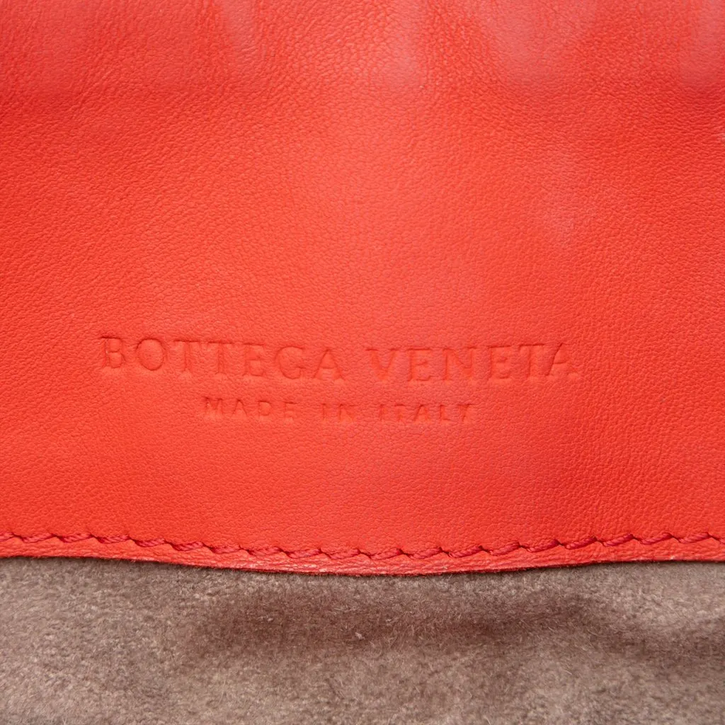 Bottega Veneta Small Nappa and Patent Intrecciato Olimpia Shoulder Bag Red Leather Very good - Box View