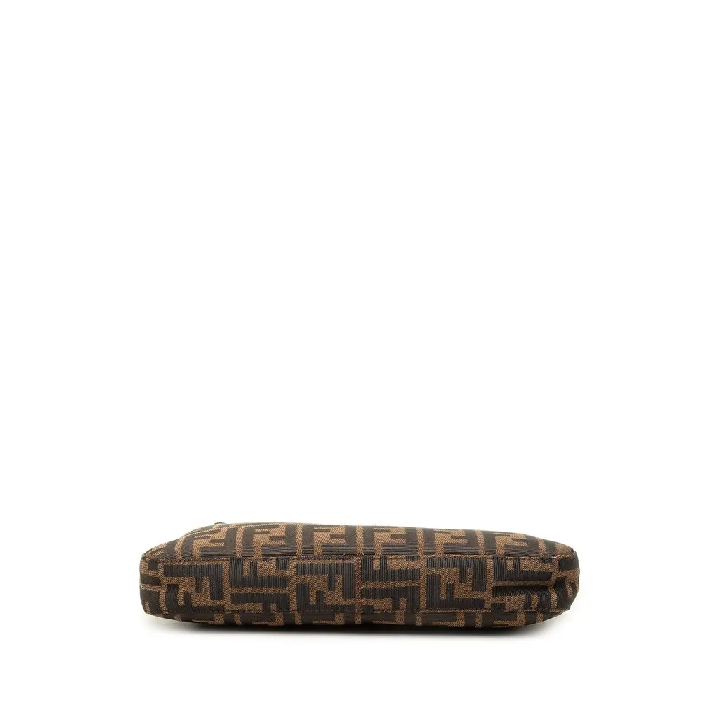 Fendi Zucca Canvas Shoulder Bag Brown Canvas Very good - Inside View