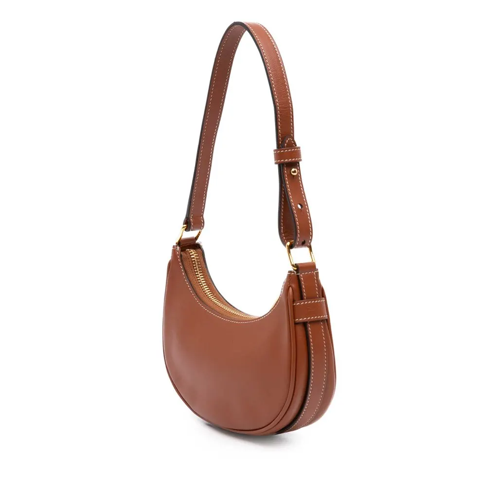 Celine Mini Smooth Calfskin Ava Shoulder Bag Brown Leather Very good - Back View