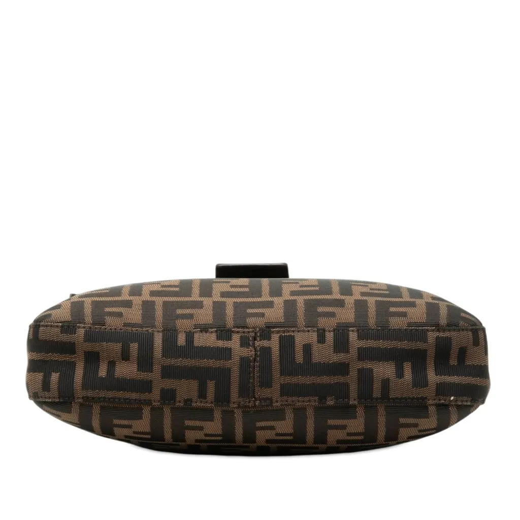 Fendi Zucca Canvas Shoulder Bag Brown Very good - Inside View