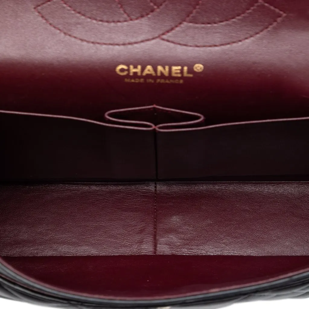 Chanel Jumbo Classic Lambskin Double Flap Black Leather Very good - Model View