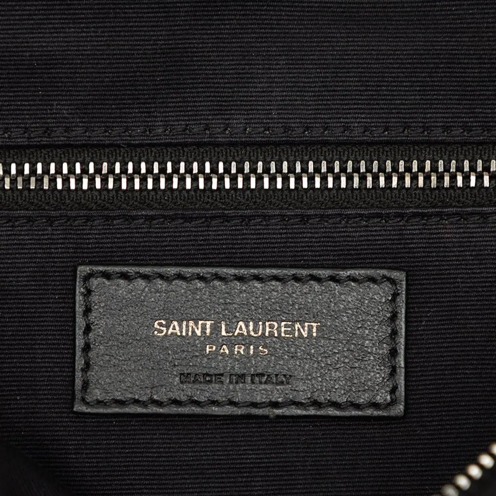 Saint Laurent Crinkled Calfskin Monogram Niki Belt Bag Black Leather Very good - Box View