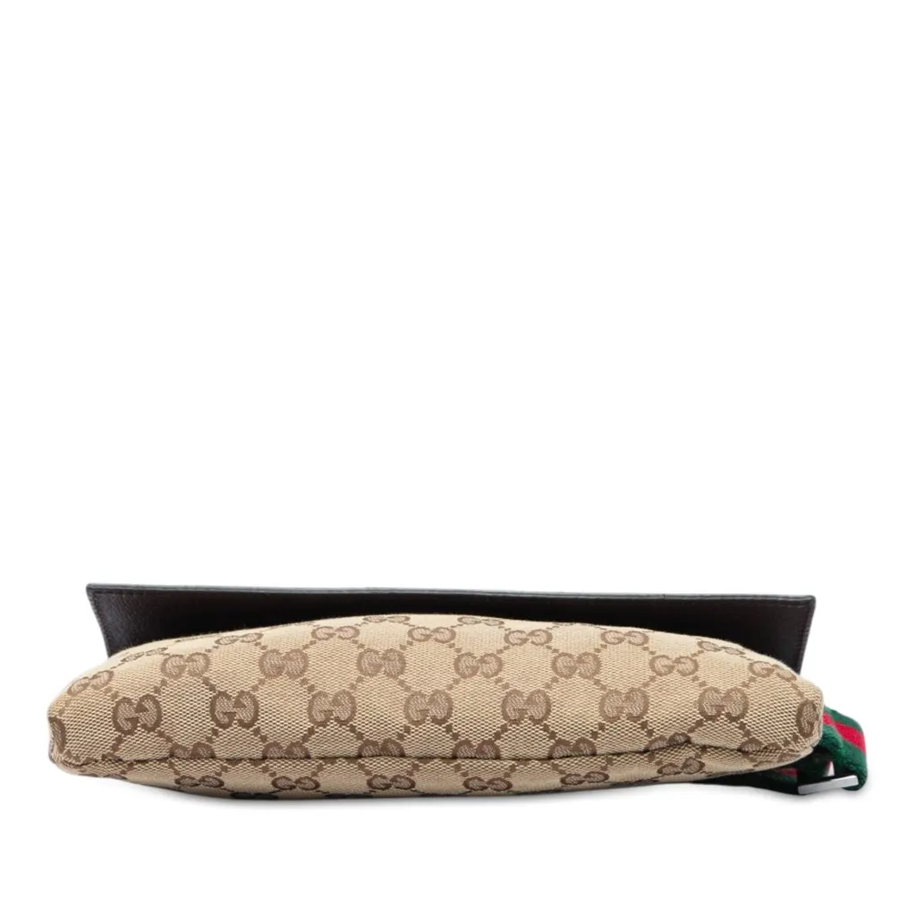 Gucci GG Canvas Web Crossbody Beige Very good - Inside View