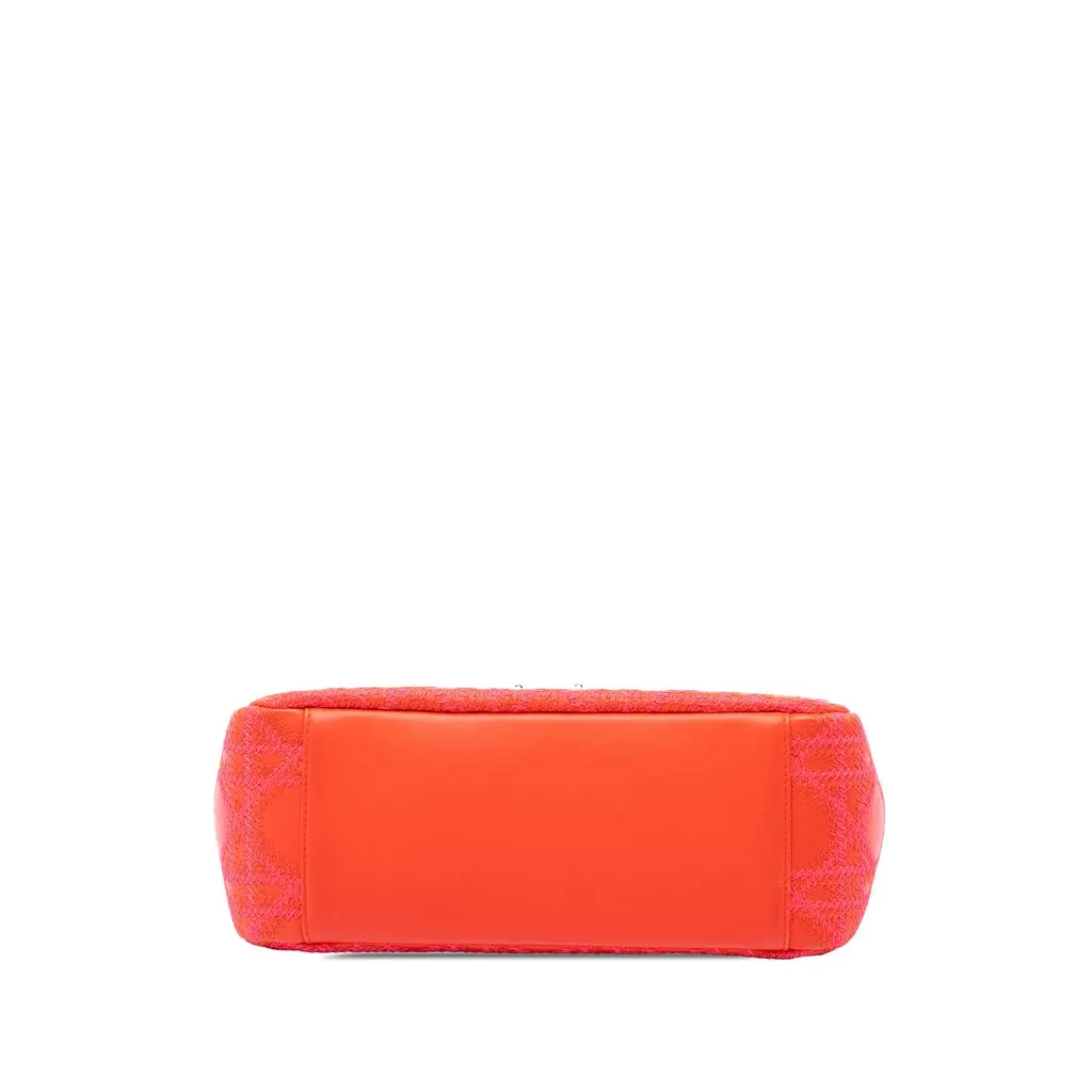 Dior Medium Embroidered Lambskin Cannage Miss Dior Flap Orange Leather Very good - Inside View