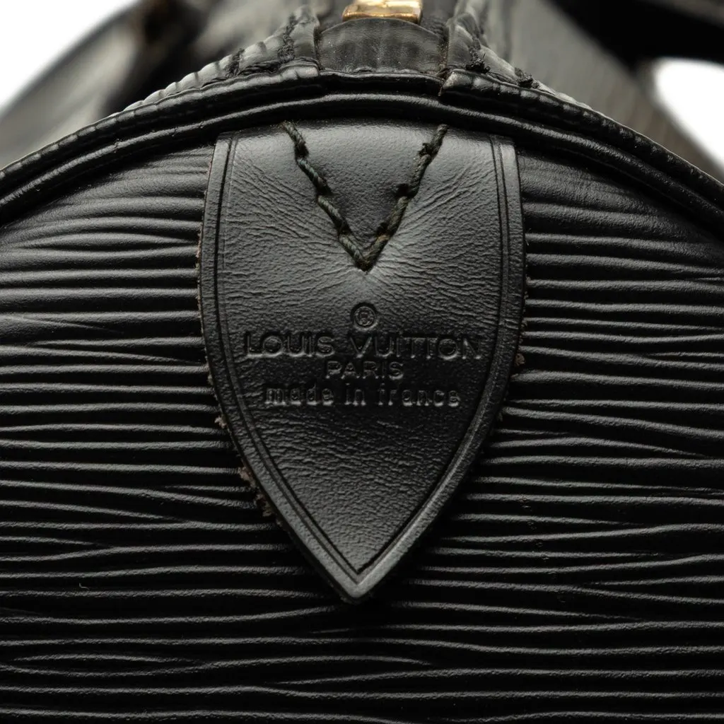 Louis Vuitton Epi Keepall 60 Black Leather Very good - Box View