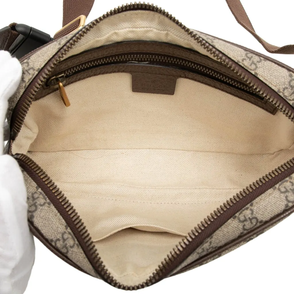 Gucci Small GG Supreme Web Ophidia Belt Bag Beige Canvas Very good - Model View