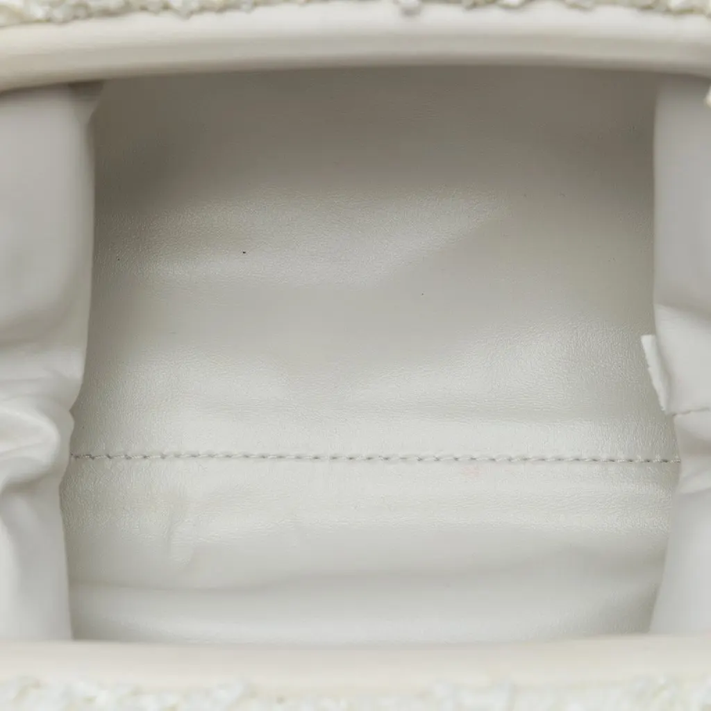 Bottega Veneta Boucle Raffia The Mini Pouch Crossbody White Very good - Model View