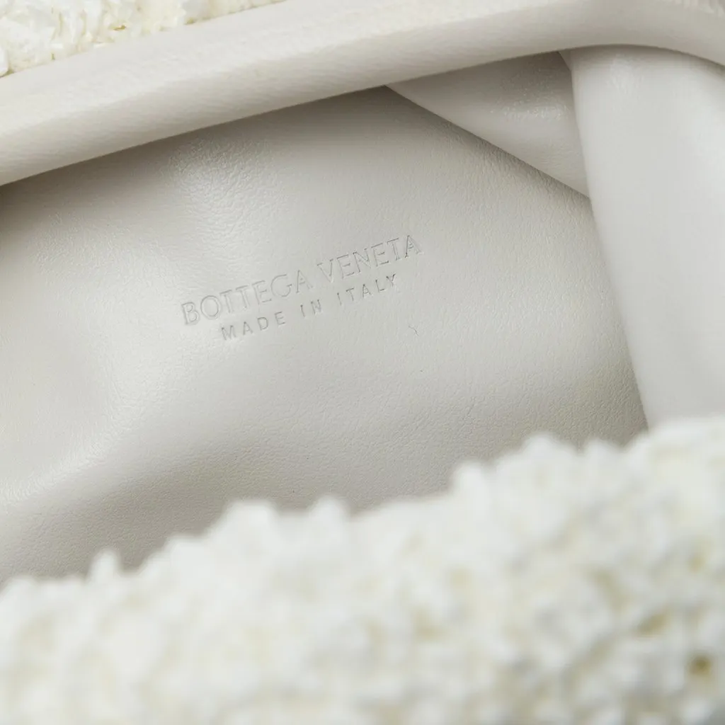 Bottega Veneta Boucle Raffia The Mini Pouch Crossbody White Very good - Box View