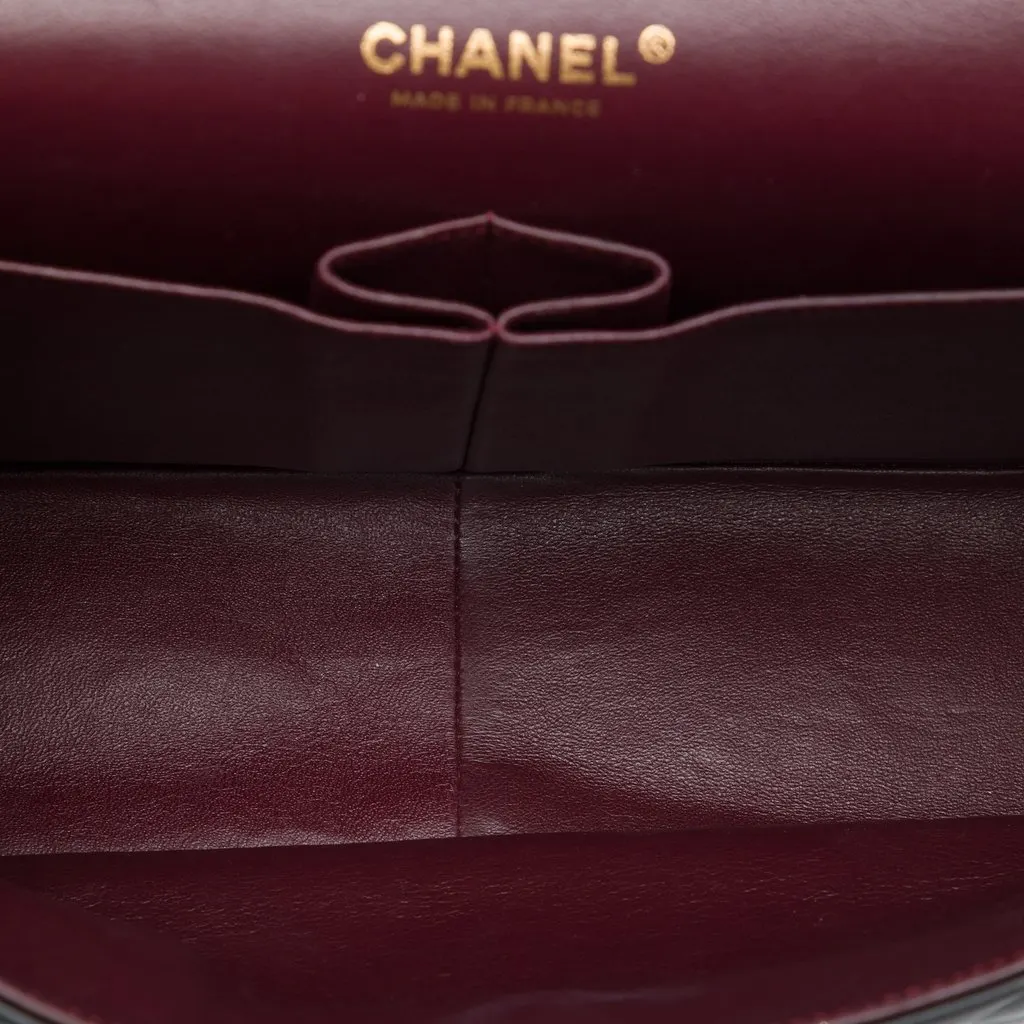 Chanel Jumbo Classic Lambskin Double Flap Black Leather Very good - Model View