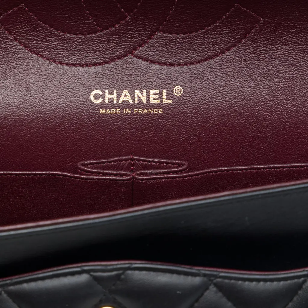 Chanel Jumbo Classic Lambskin Double Flap Black Leather Very good - Box View