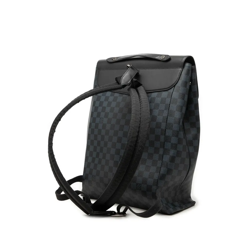 Louis Vuitton Damier Cobalt Newport Backpack Blue Very good - Back View