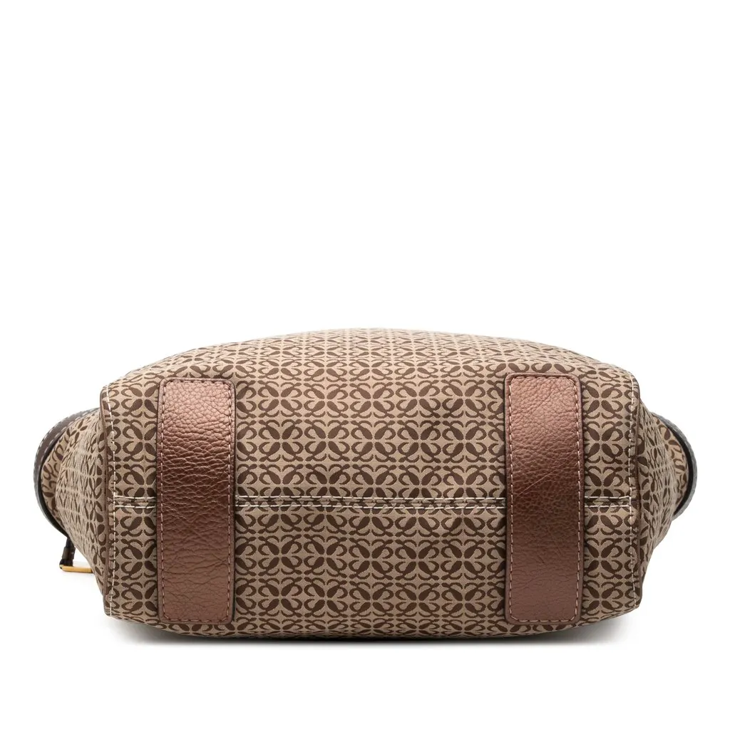 LOEWE Anagram Canvas Tote Brown Very good - Inside View