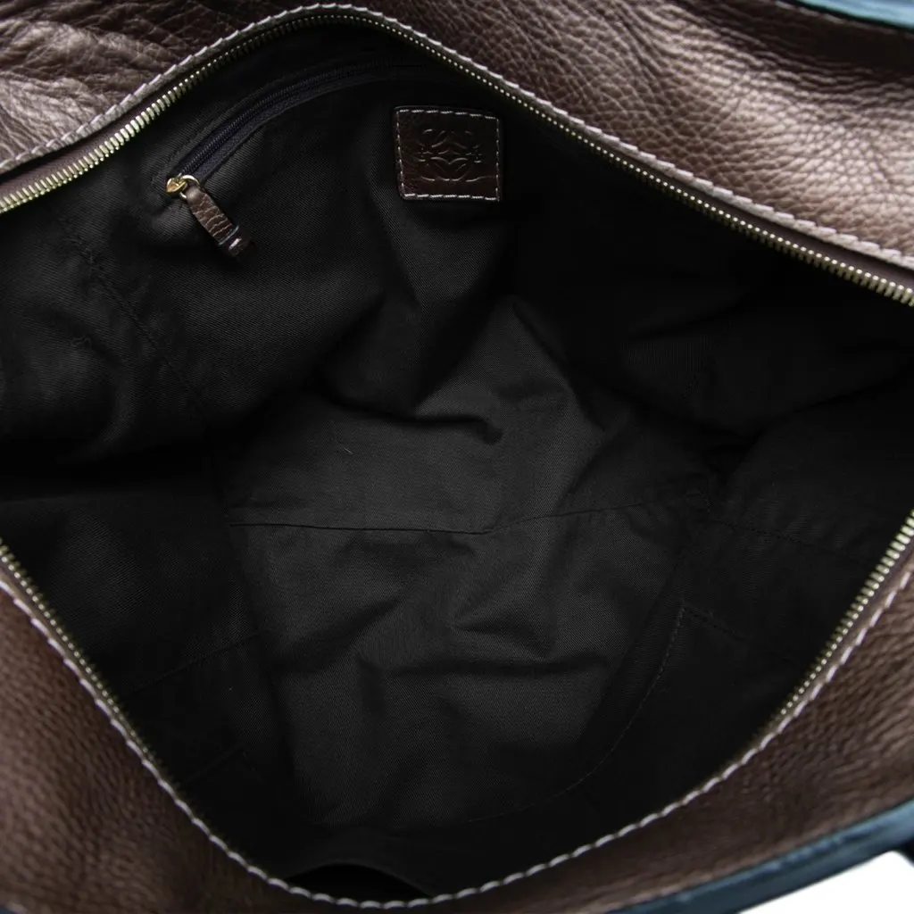 LOEWE Anagram Canvas Tote Brown Very good - Model View
