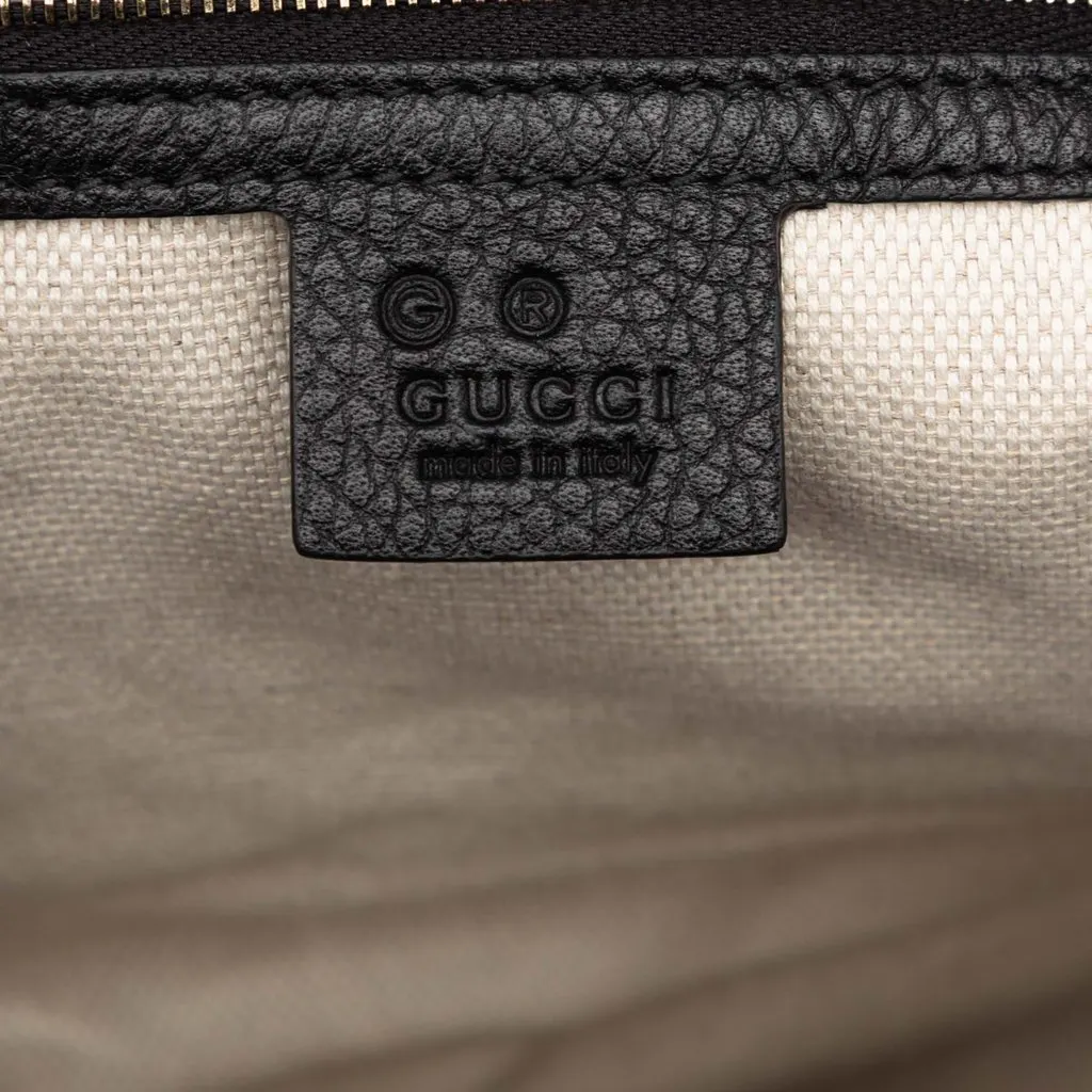 Gucci Medium Calfskin Soho Chain Tote Black Leather Very good - Box View