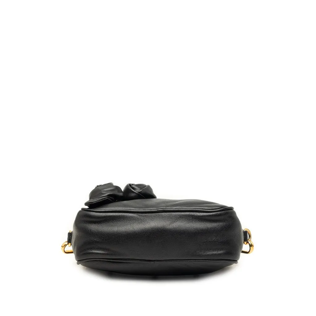 Prada Nappa Rosette Crossbody Black Leather Very good - Inside View