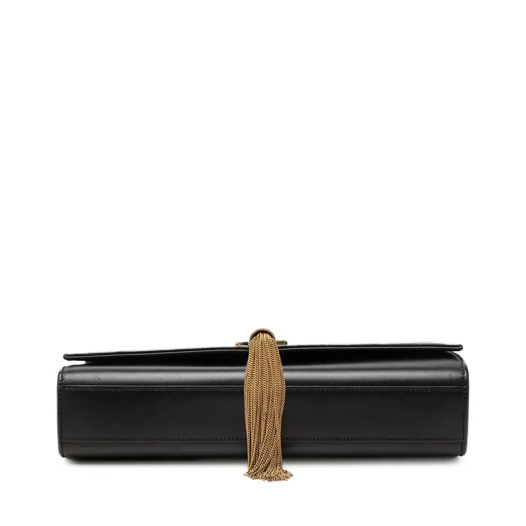 Saint Laurent Medium Smooth Calfskin Classic Monogram Kate Tassel Crossbody Black Leather Very good - Inside View