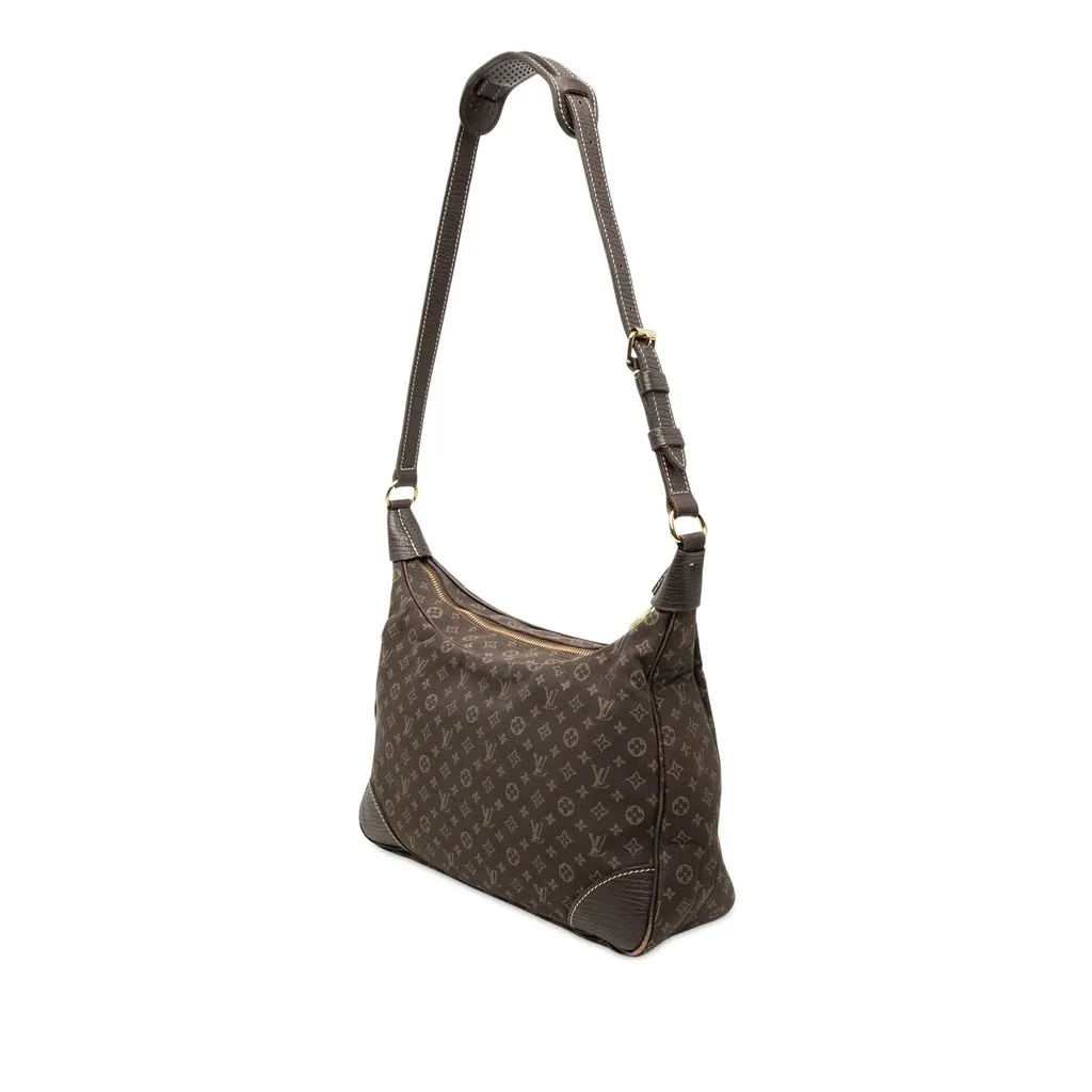 Louis Vuitton Monogram Mini Lin Boulogne Brown Canvas Good - Back View
