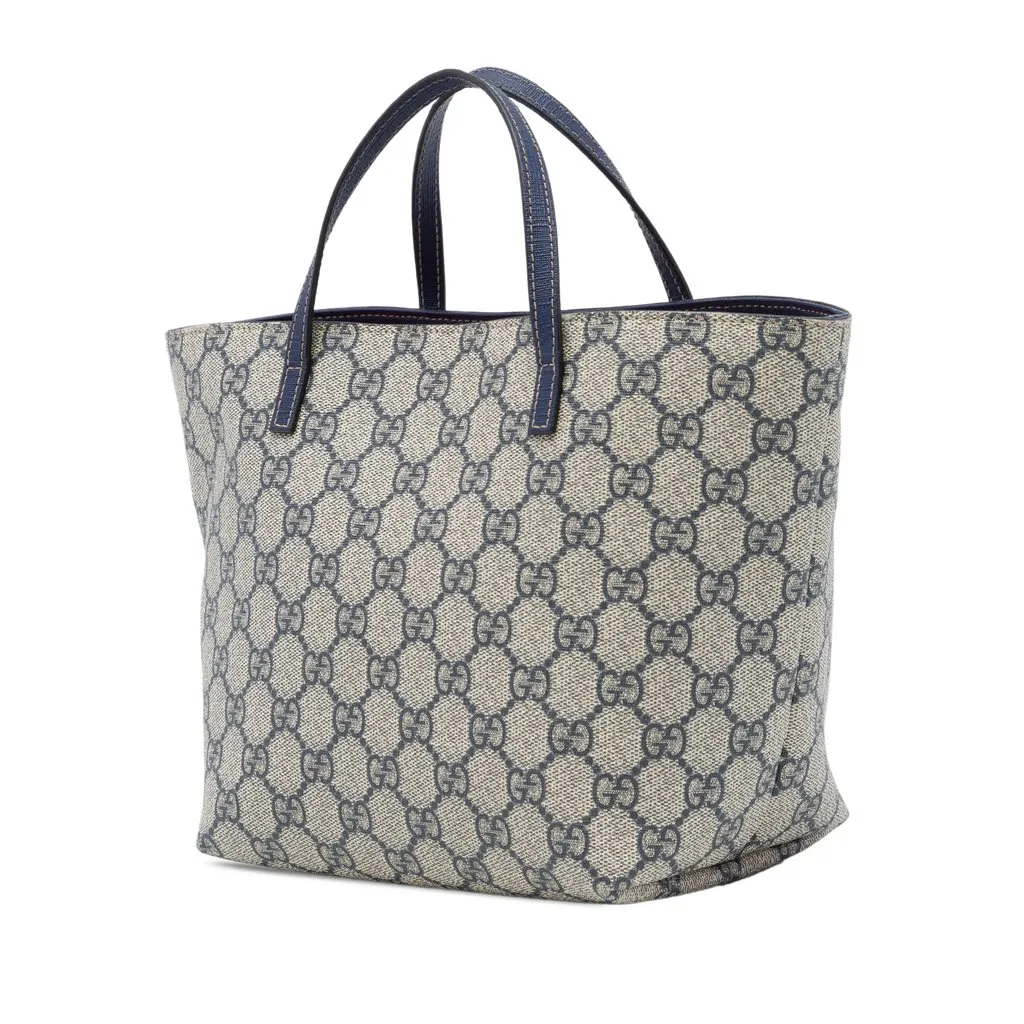 Gucci Kids GG Supreme Crab Heart Tote Beige Canvas Very good - Back View