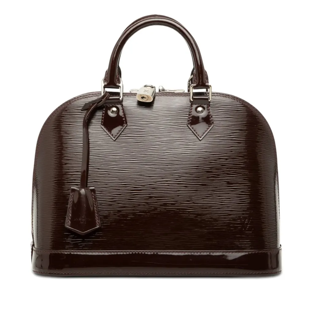 Louis Vuitton Electric Epi Alma PM Purple Leather Very good - Front View