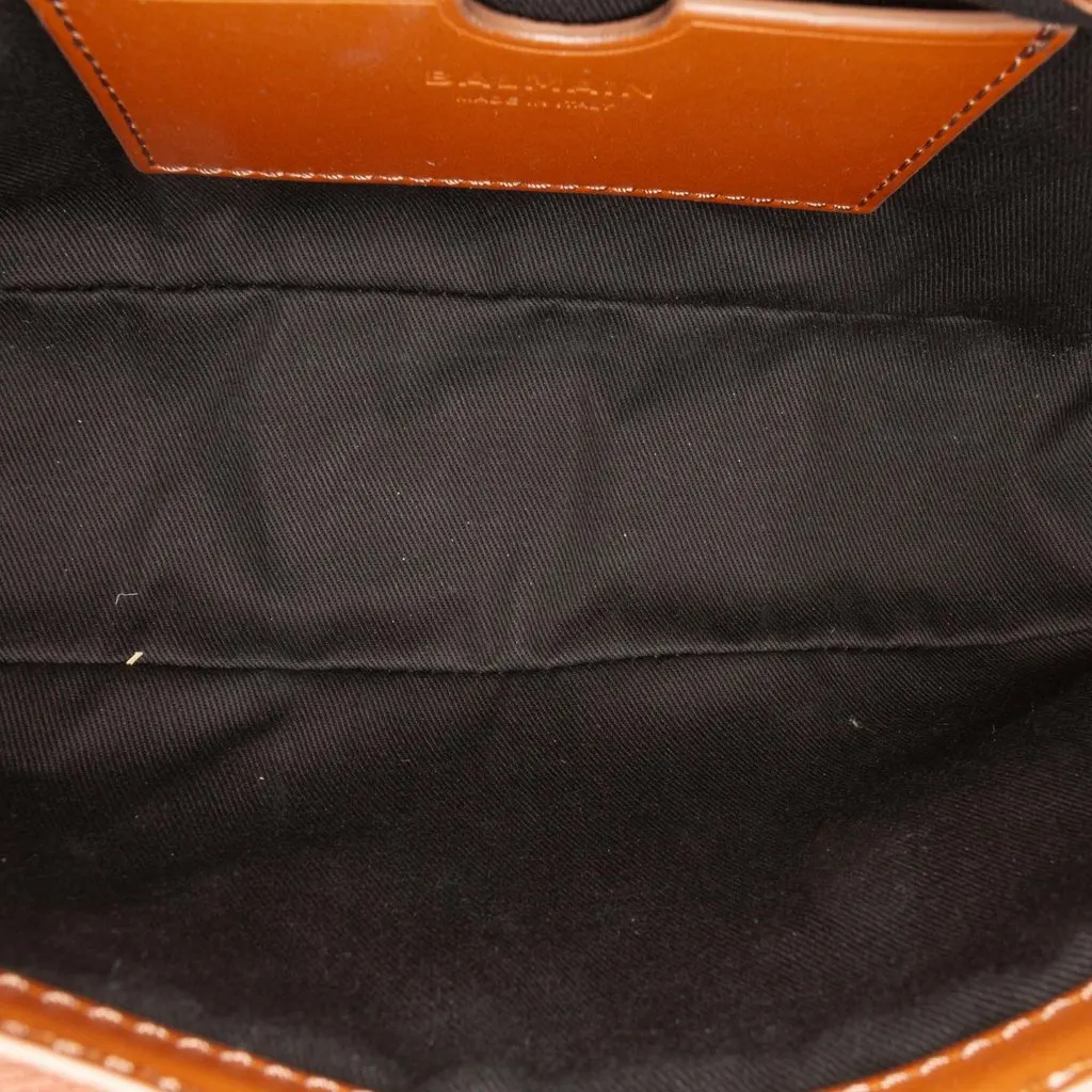 Balmain Canvas B Army Logo Shoulder Bag Beige Very good - Model View