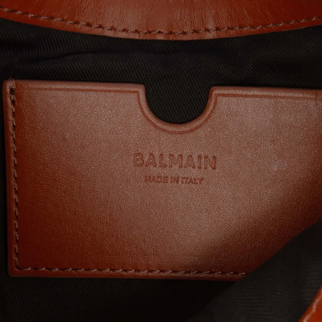 Balmain Canvas B Army Logo Shoulder Bag Beige Very good - Box View