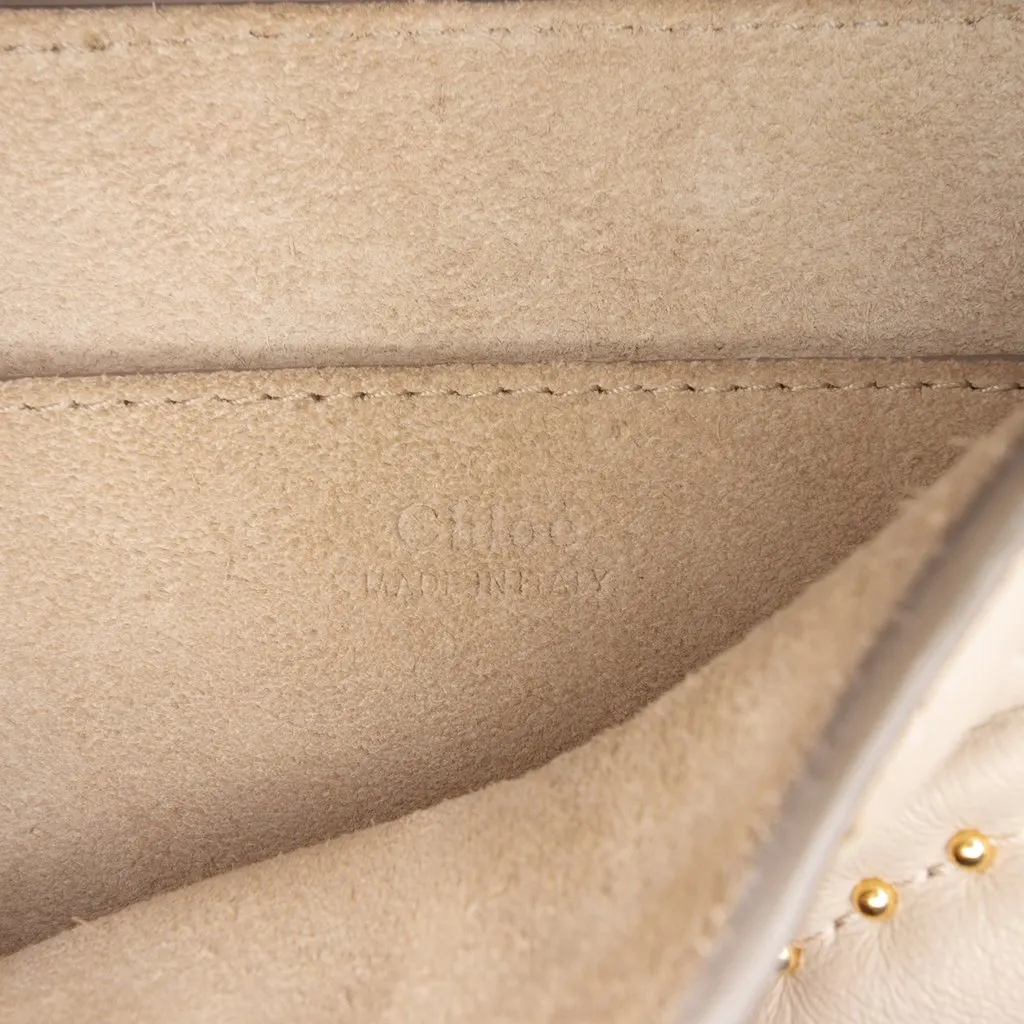 Chloé Mini Studded Leather Drew Bijou Satchel Brown Leather Very good - Box View