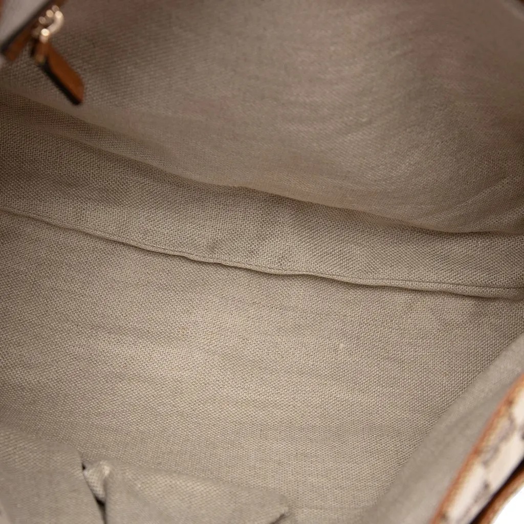 Gucci GG Canvas Marrakech Shoulder Bag Beige Canvas Very good - Model View
