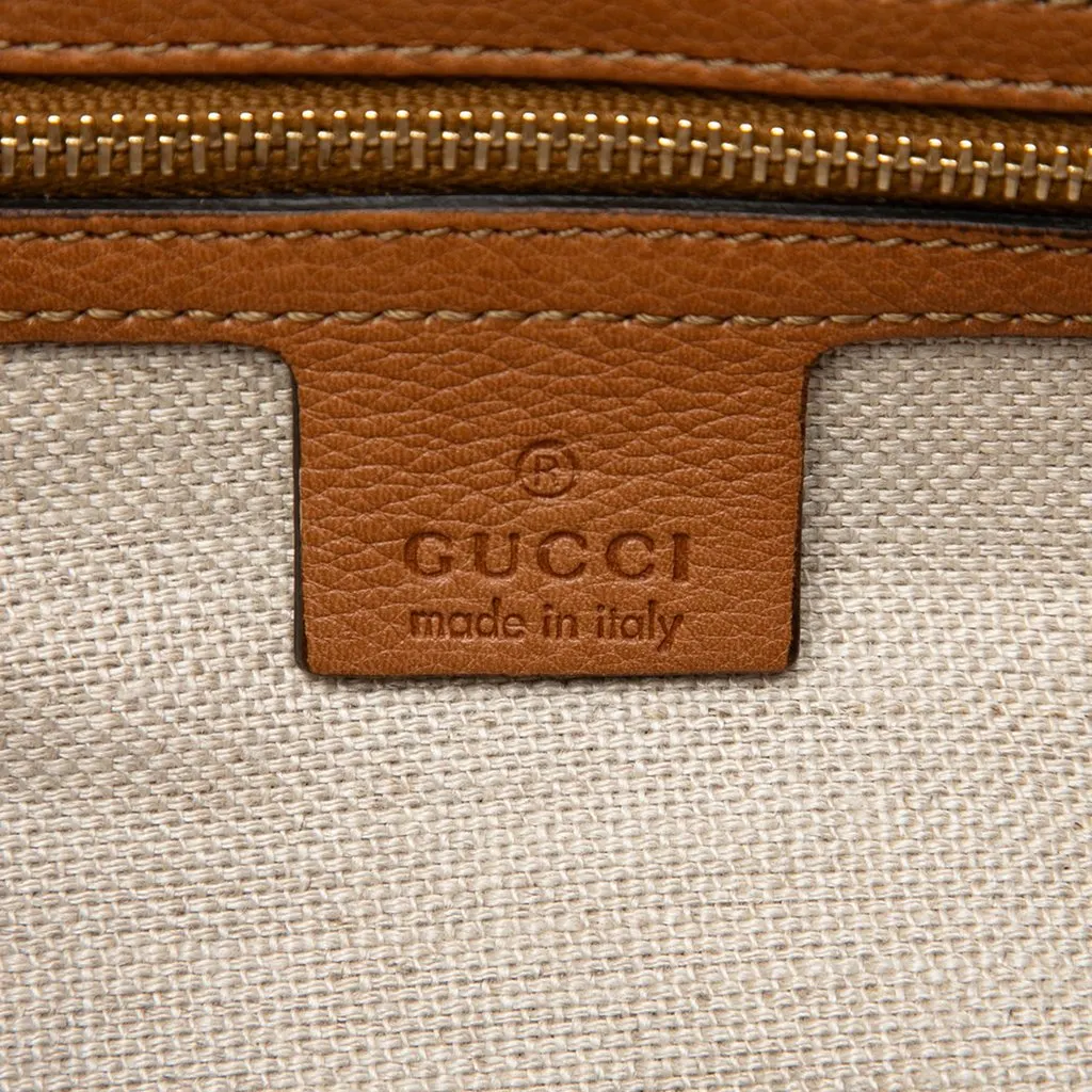Gucci GG Canvas Marrakech Shoulder Bag Beige Canvas Very good - Box View