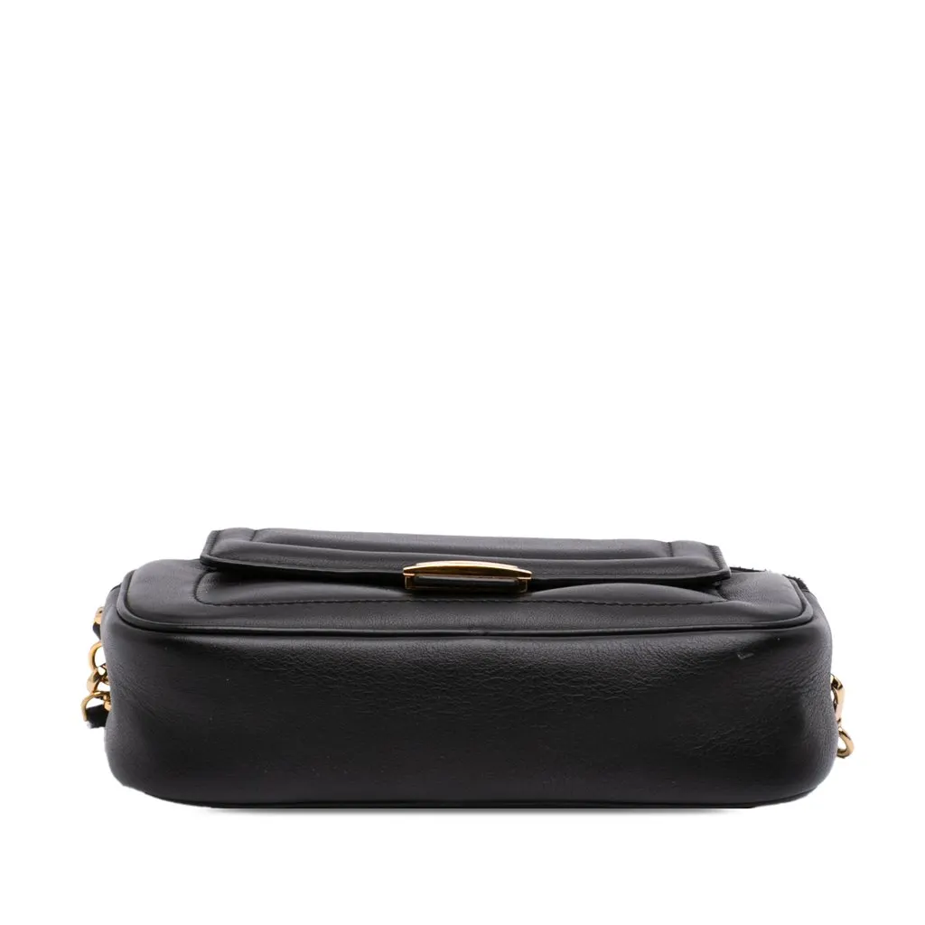 Fendi Leather Easy 2 Baguette Crossbody Black Leather Very good - Inside View