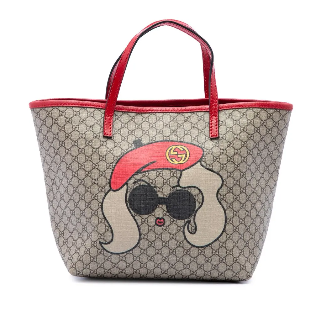 Gucci Childrens GG Supreme Doll Tote Beige Canvas Very good - Front View