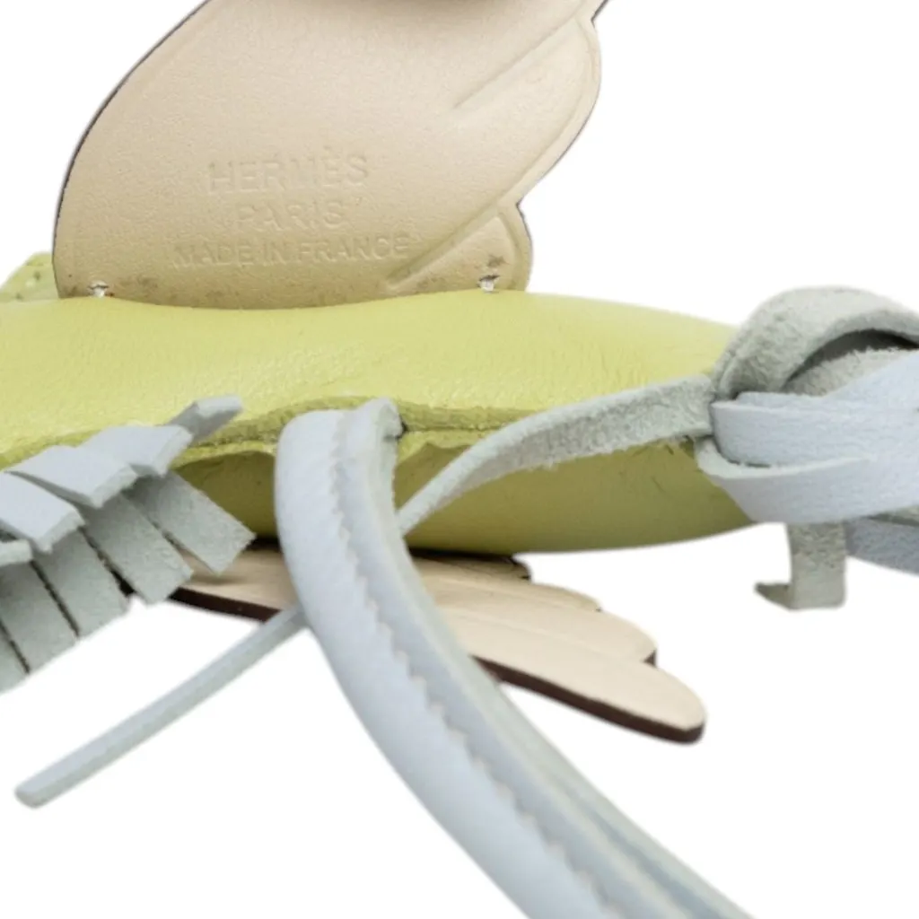 Hermès Milo Lambskin and Swift Grigri Rodeo Pegase Bag Charm PM Green Leather Very good - Inside View