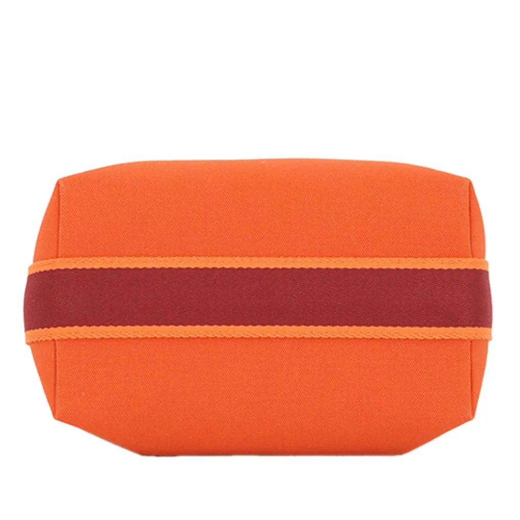 Hermès Small Toile Bride A Brac Case Orange Very good - Inside View