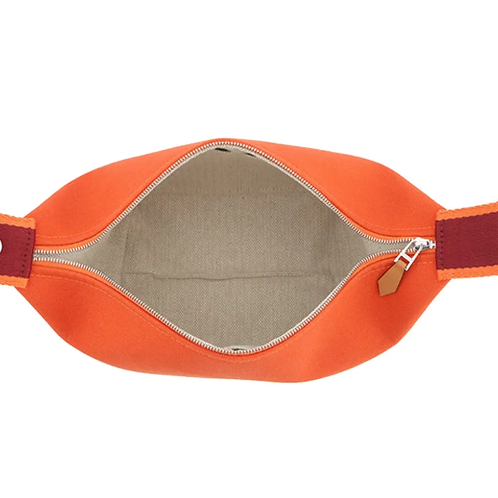 Hermès Small Toile Bride A Brac Case Orange Very good - Model View