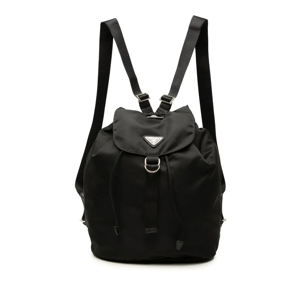 Prada Tessuto Backpack Black Very good - Front View