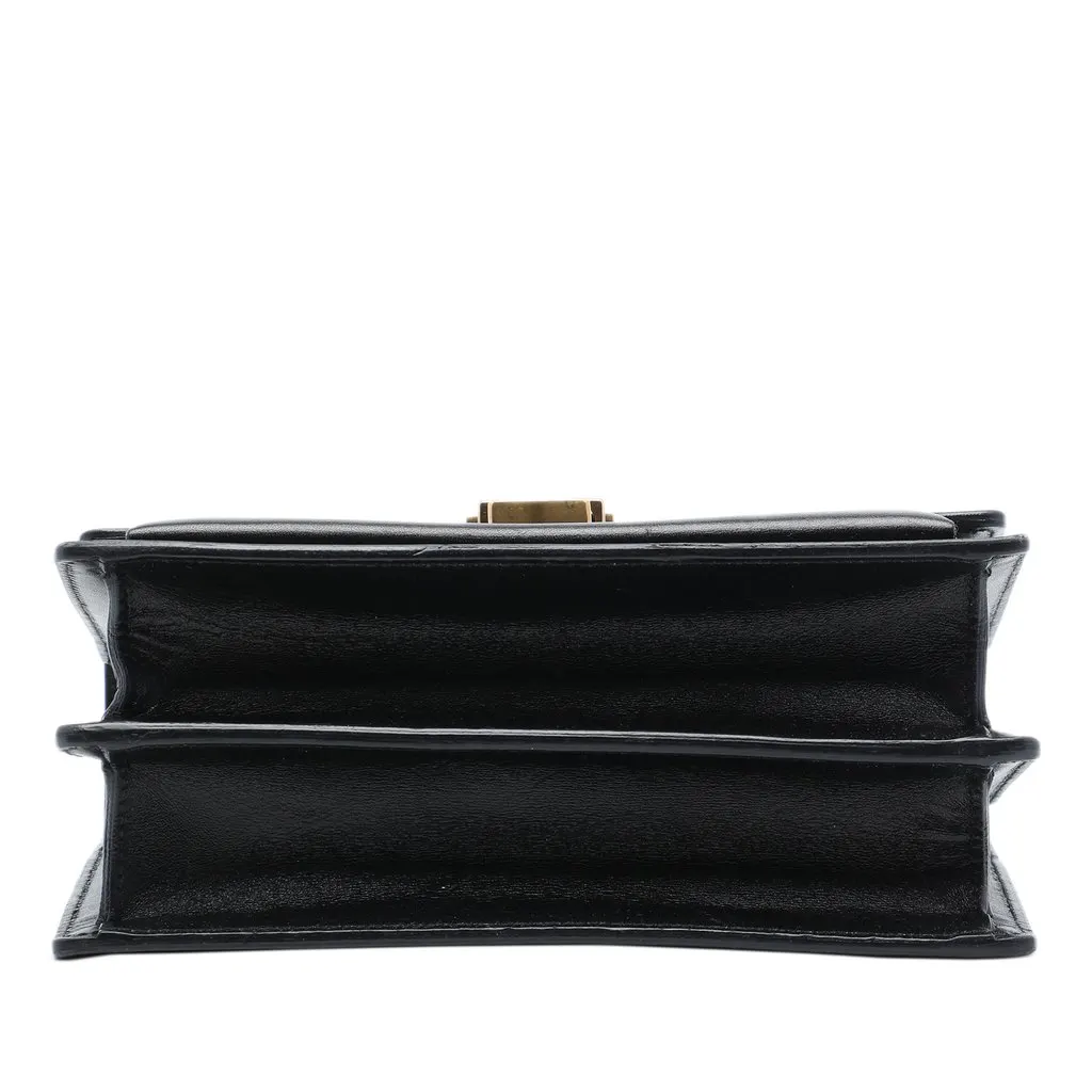 Saint Laurent Small Calfskin High School Crossbody Black Leather Very good - Inside View