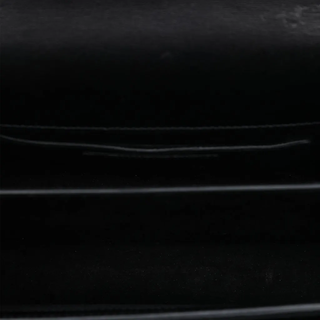Saint Laurent Small Calfskin High School Crossbody Black Leather Very good - Model View