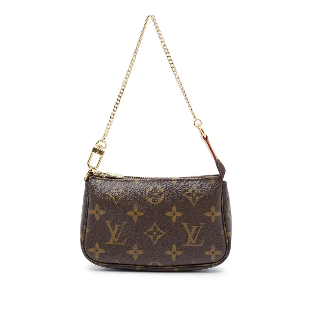 Louis Vuitton Monogram Mini Pochette Accessoires Brown Very good - Front View