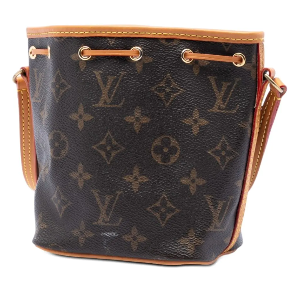 Louis Vuitton Monogram Nano Noe Brown Very good - Back View