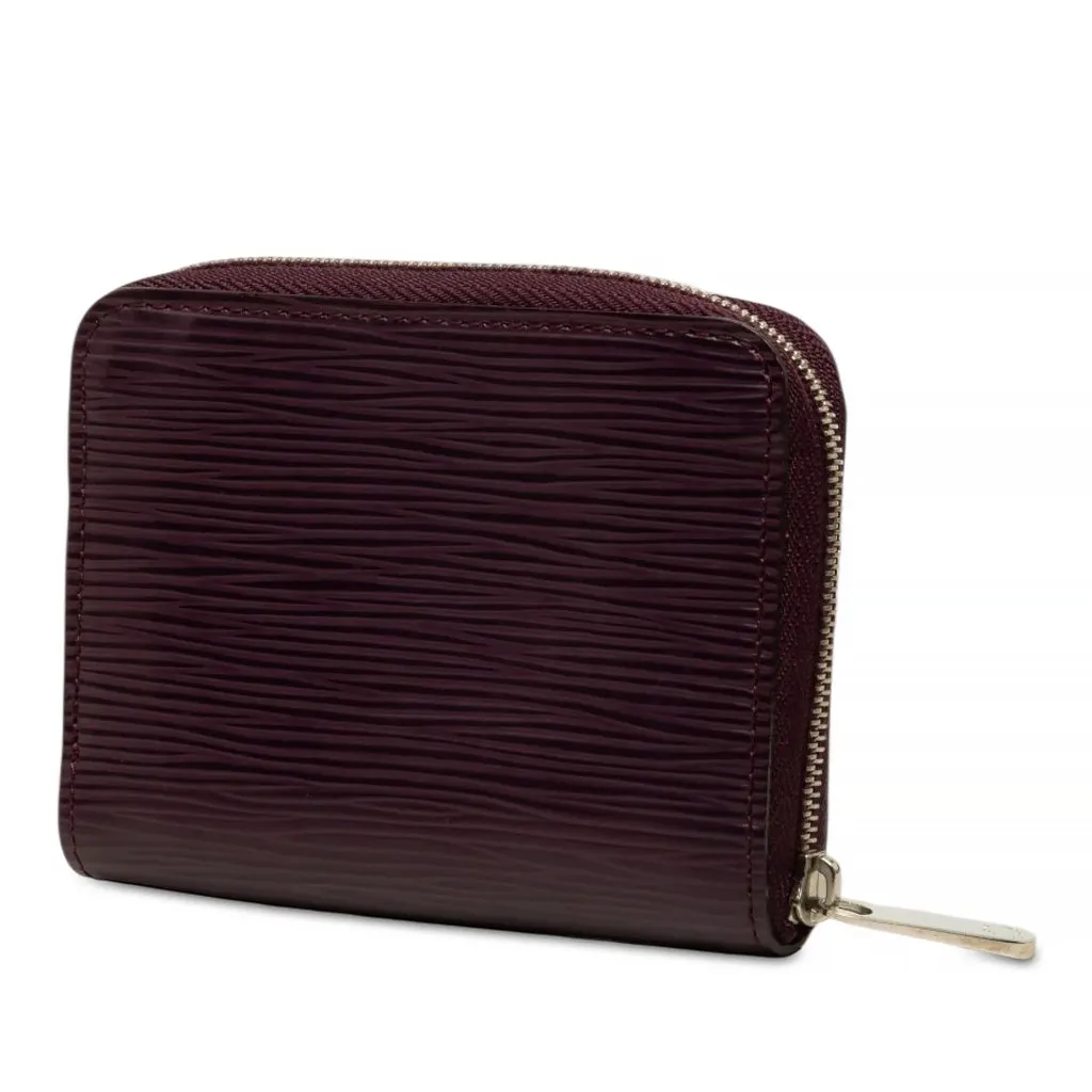 Louis Vuitton Epi Zippy Coin Purse Purple Leather Very good - Back View