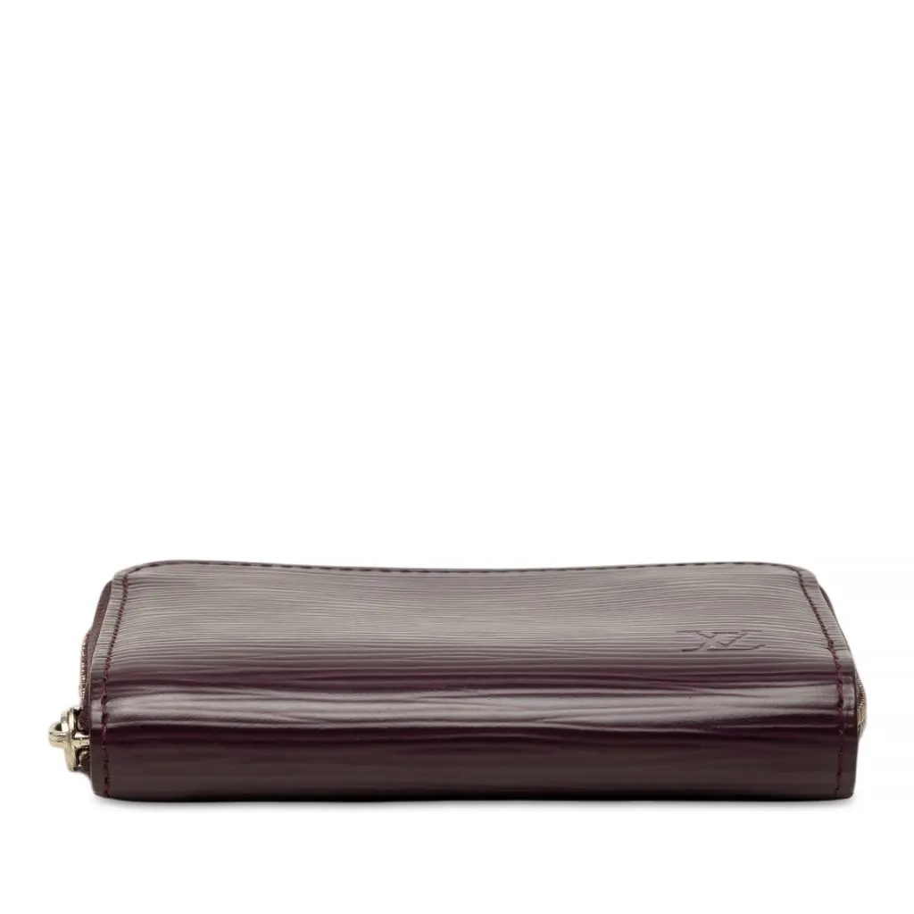 Louis Vuitton Epi Zippy Coin Purse Purple Leather Very good - Inside View