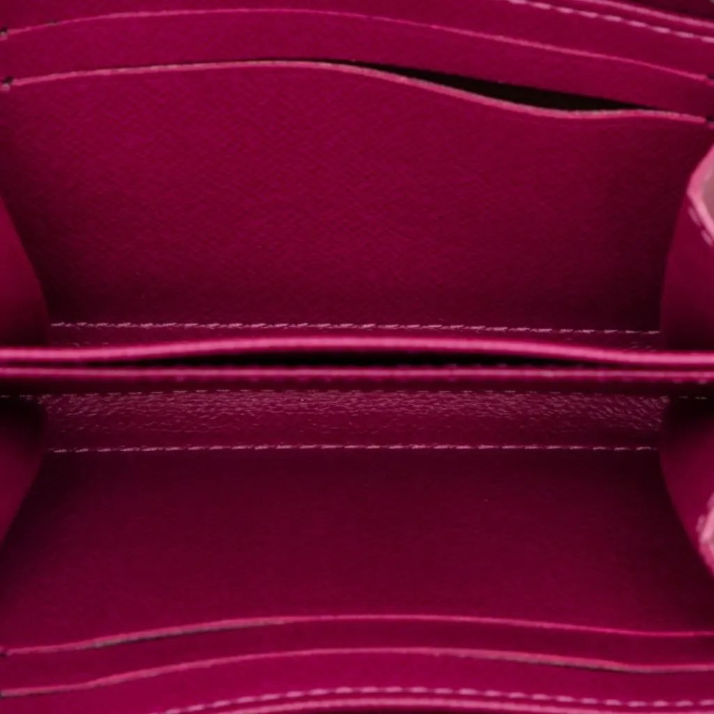 Louis Vuitton Epi Zippy Coin Purse Purple Leather Very good - Model View