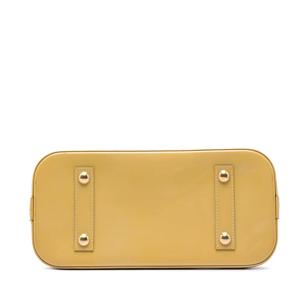 Louis Vuitton Monogram Vernis Alma PM Beige Leather Very good - Inside View