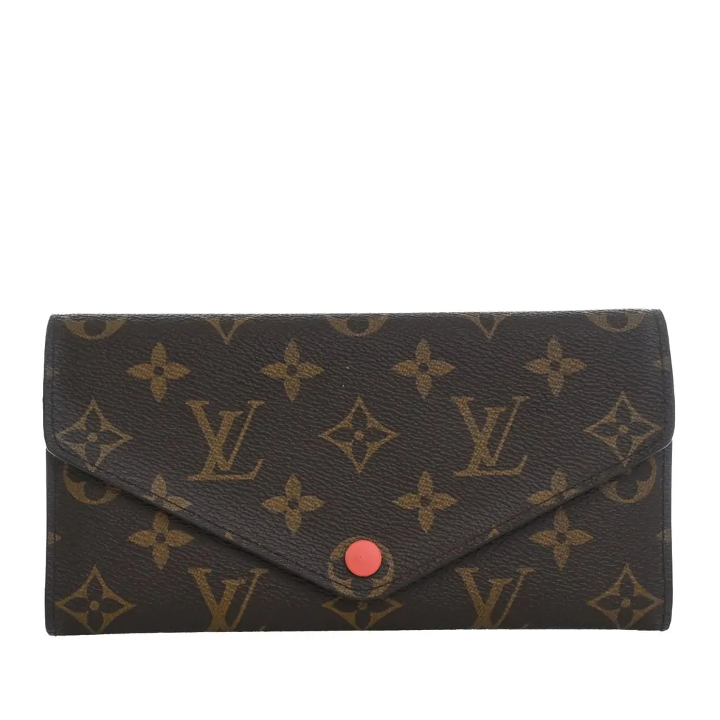 Louis Vuitton Monogram Josephine Long Wallet Brown Very good - Front View