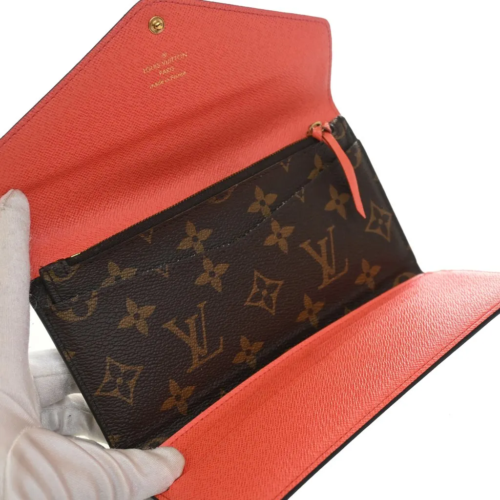 Louis Vuitton Monogram Josephine Long Wallet Brown Very good - Model View