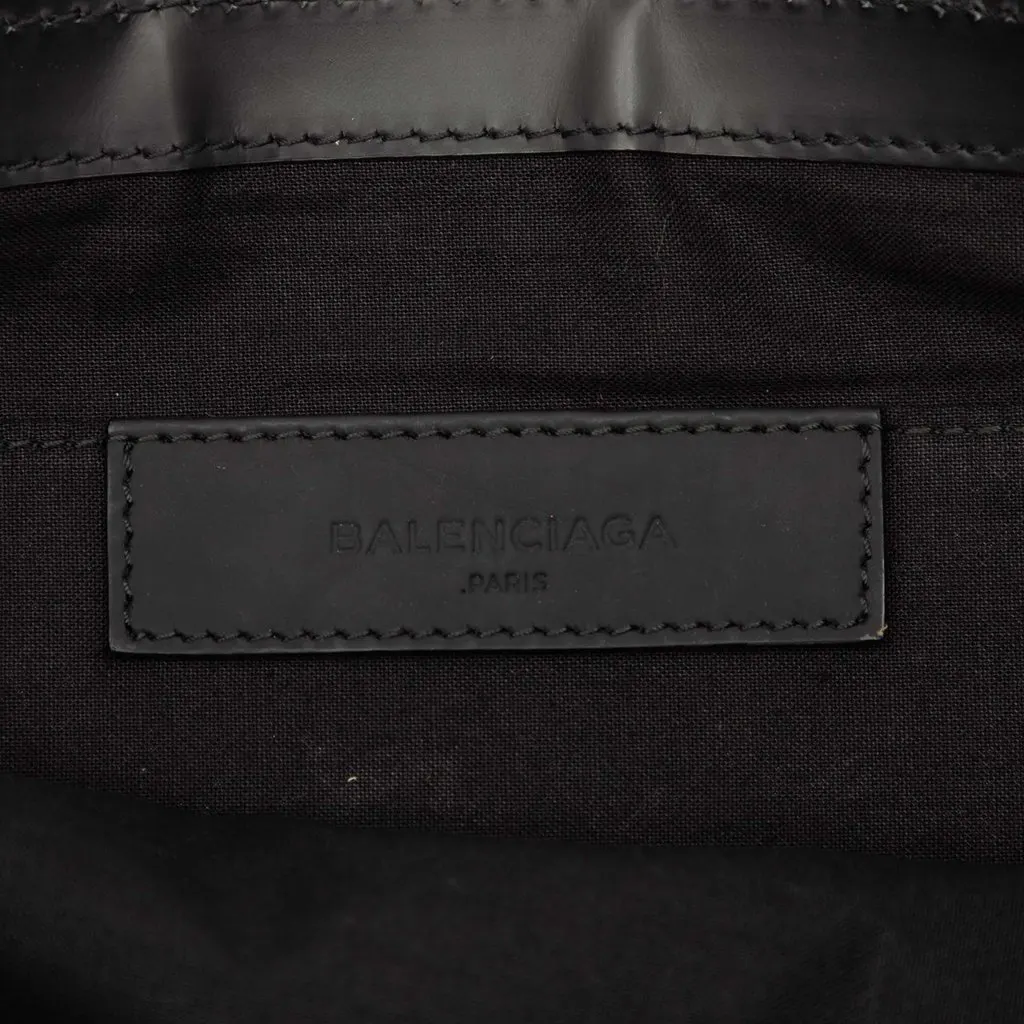 Balenciaga Canvas Navy Clip Clutch L Black Very good - Box View